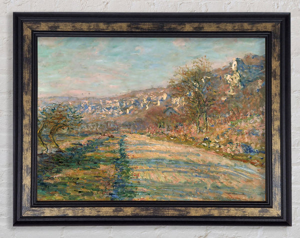 Monet Road Of La Roche-Guyon Framed Print