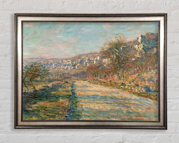 Monet Road Of La Roche-Guyon Framed Print