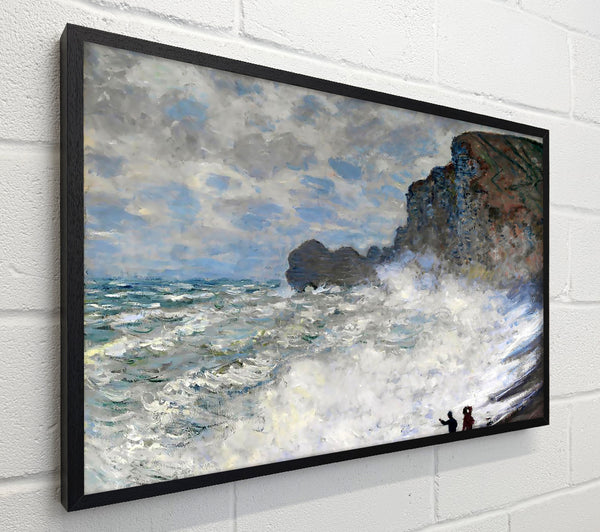 Monet Rough Weather At Etretat