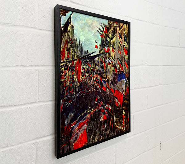 Monet Rue Staint Denis At The National Holiday