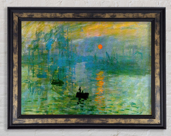 Monet Sunset Framed Print