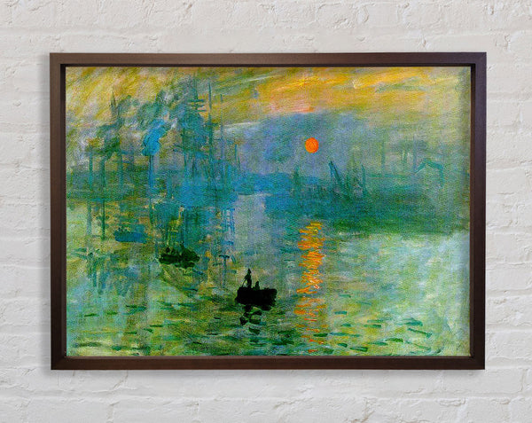 Monet Sunset Framed Print