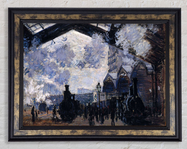 Monet The Gare St Lazare Framed Print