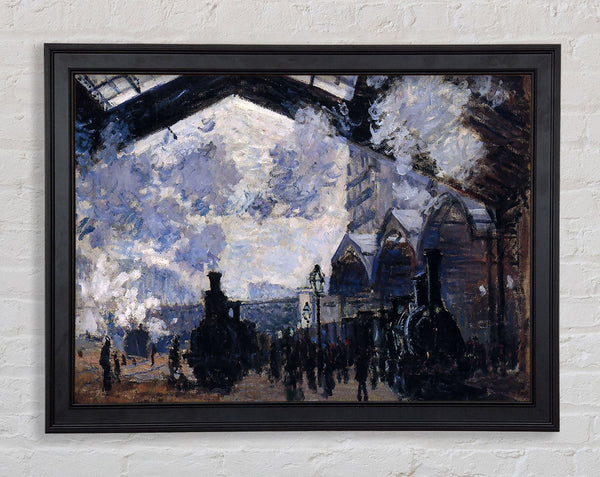 Monet The Gare St Lazare Framed Print