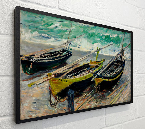 Monet Three Fishing Boats