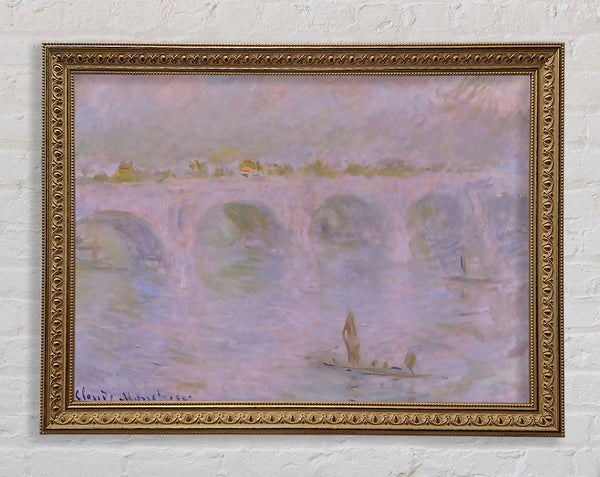 Monet Waterloo Bridge In London Framed Print