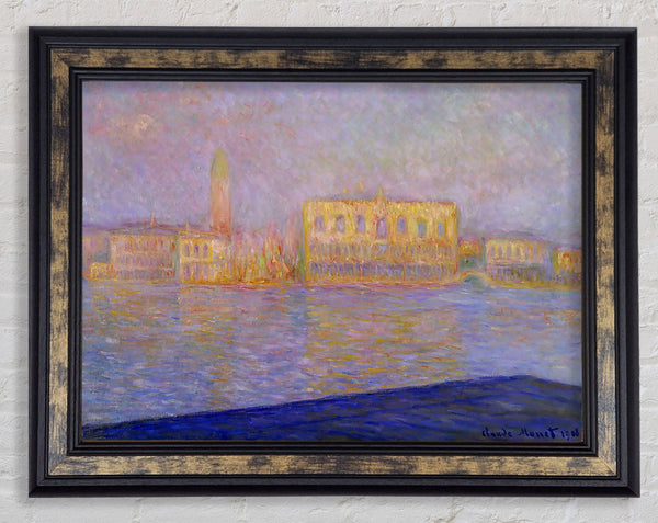 Monet The Doges Palace Sunset Framed Print