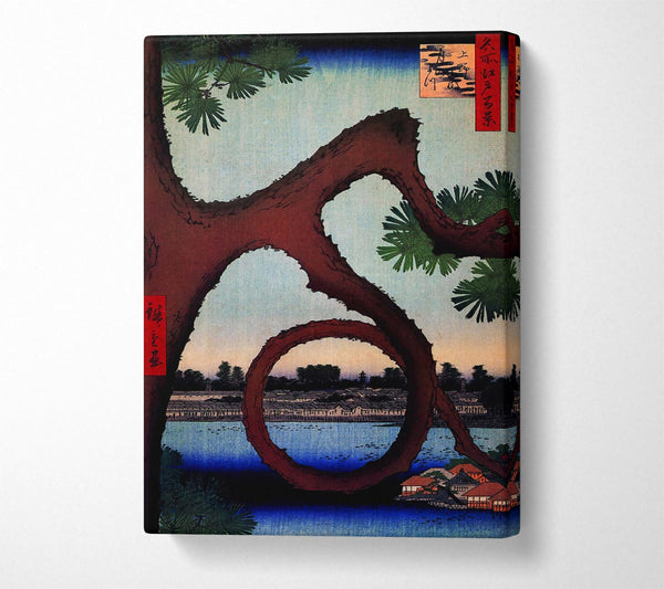  A Canvas Print of Hiroshige Moon Pine Canvas Print