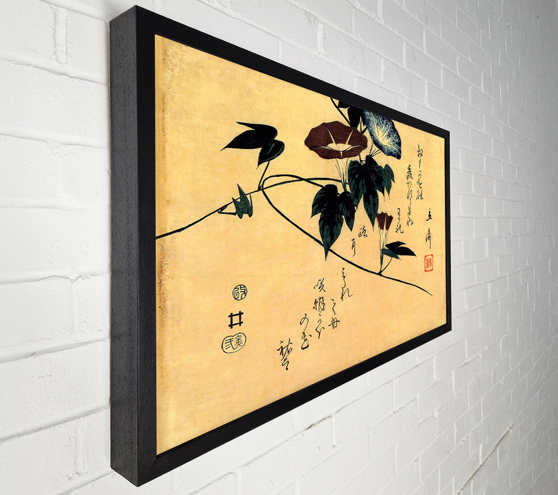  A Canvas Print of Hiroshige Morning Glory Canvas Art