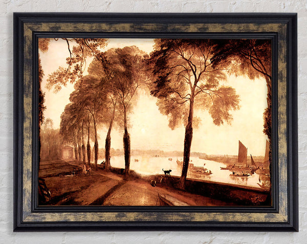 Joseph Mallord Turner Mortlake Terrace Framed Print