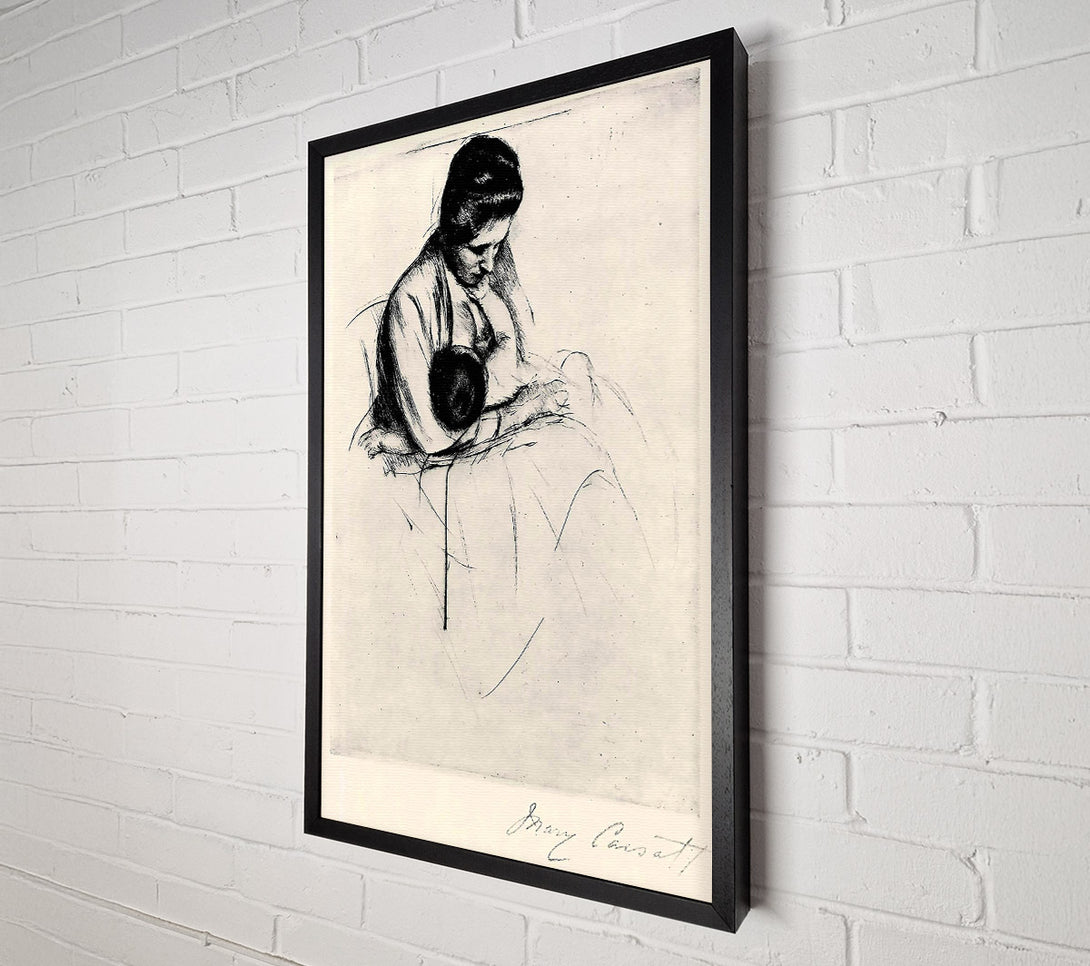  A Canvas Print of Cassatt Mother Nurses Child Canvas Art