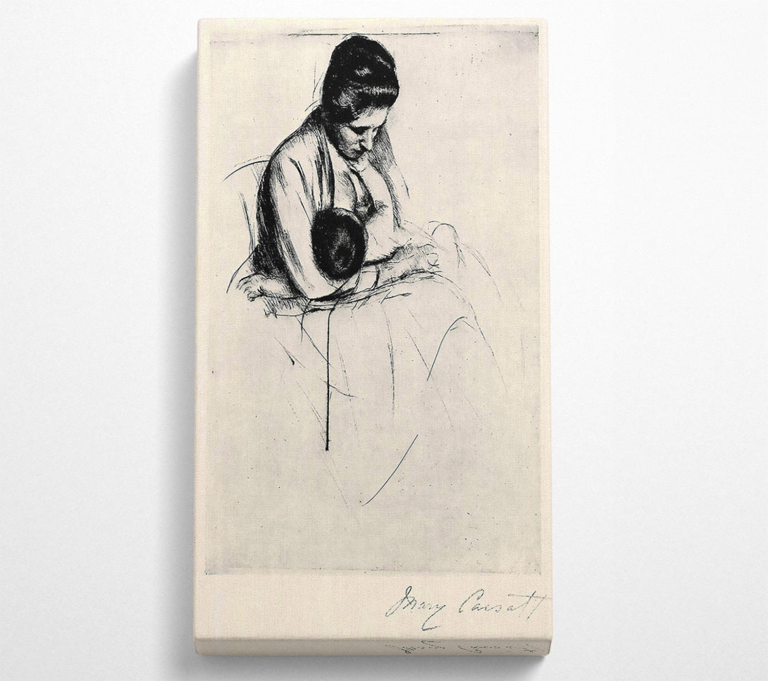  A Canvas Print of Cassatt Mother Nurses Child Canvas Art