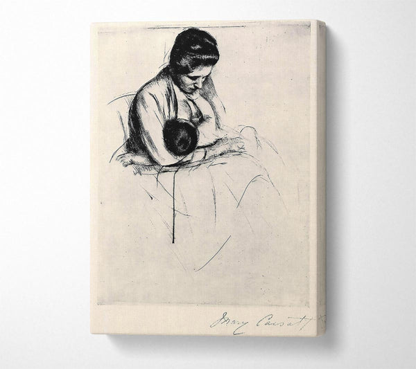  A Canvas Print of Cassatt Mother Nurses Child Canvas Art