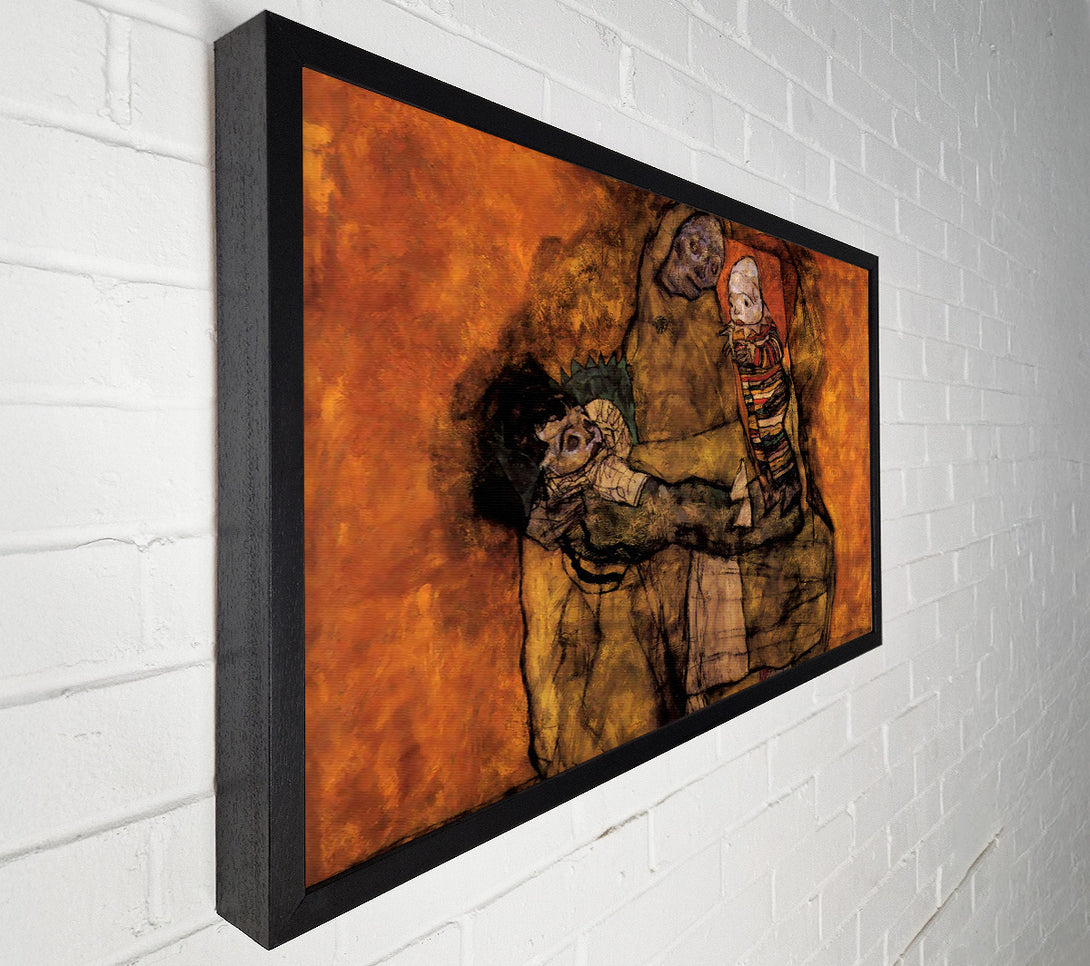  A Canvas Print of Schiele Mother With Two Children Canvas Wall Art