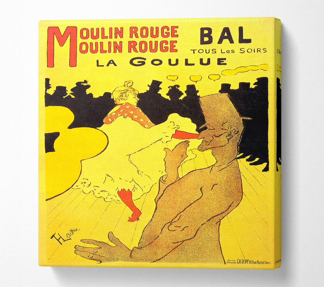  A Canvas Print of Toulouse Lautrec Moulin Rouge La Goulue Canvas Art