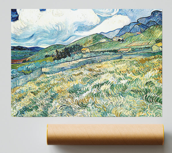 Van Gogh Mountain Landscape Behind The Hospital Saint-Paul
