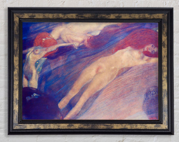 Klimt Moving Water Framed Print
