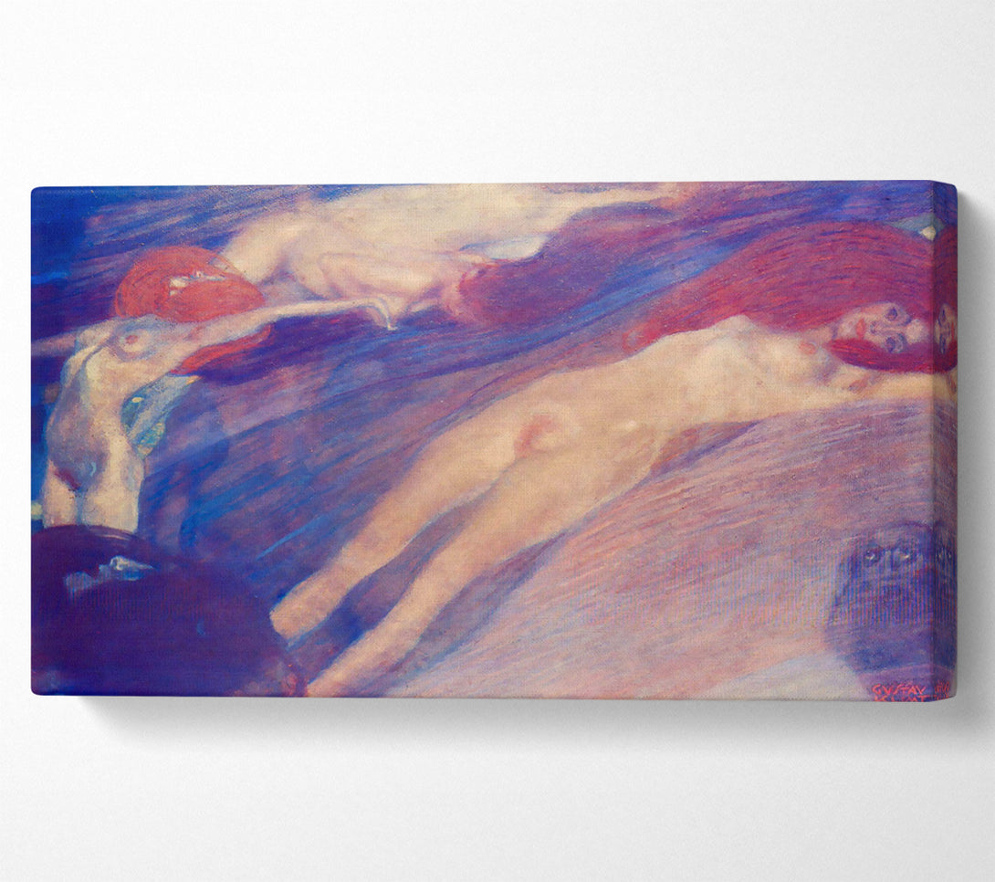  A Canvas Print of Klimt Moving Water Canvas Print