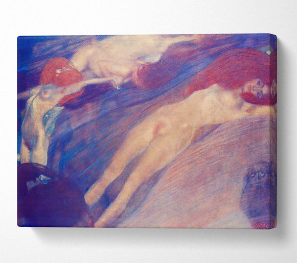  A Canvas Print of Klimt Moving Water Canvas Print