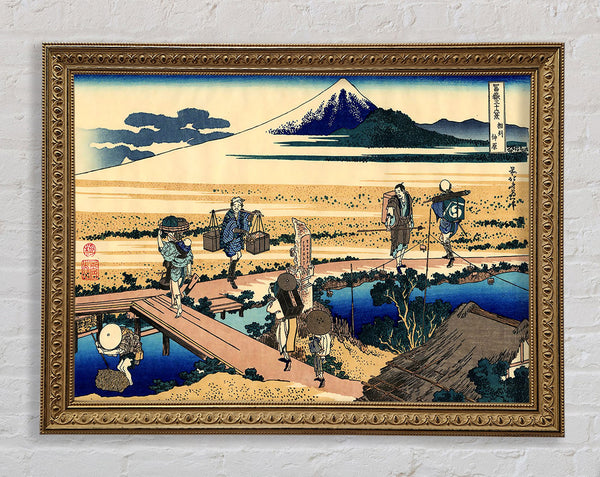 Hokusai Nakahara In The Sagami Province Framed Print