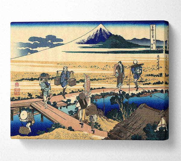  A Canvas Print of Hokusai Nakahara In The Sagami Province Canvas Art