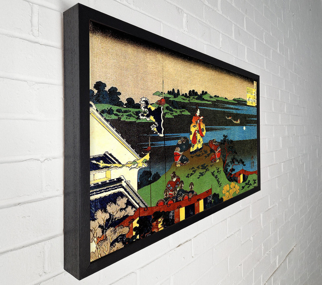  A Canvas Print of Hokusai Nakamaro Looking At The Moon Canvas Print