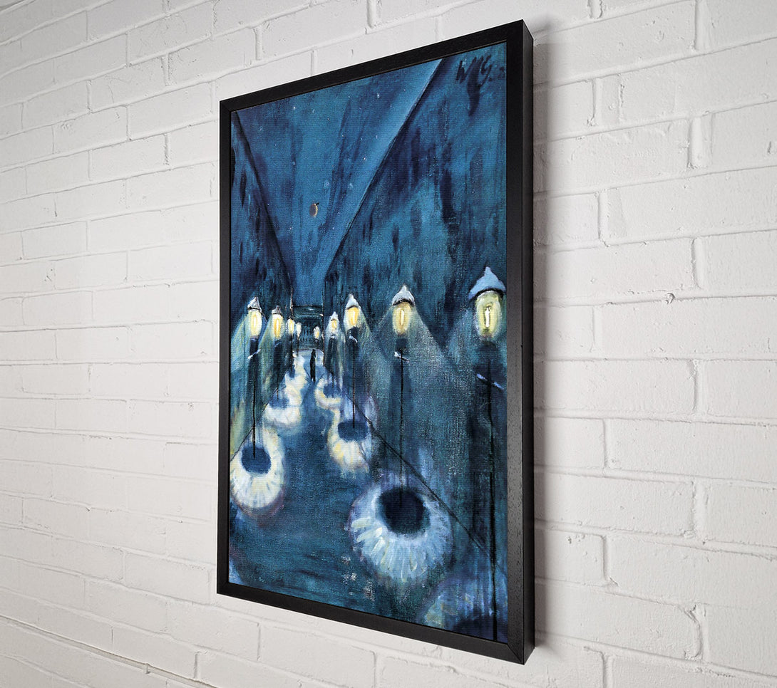  A Canvas Print of Walter Gramatte Night Road Canvas Wall Art