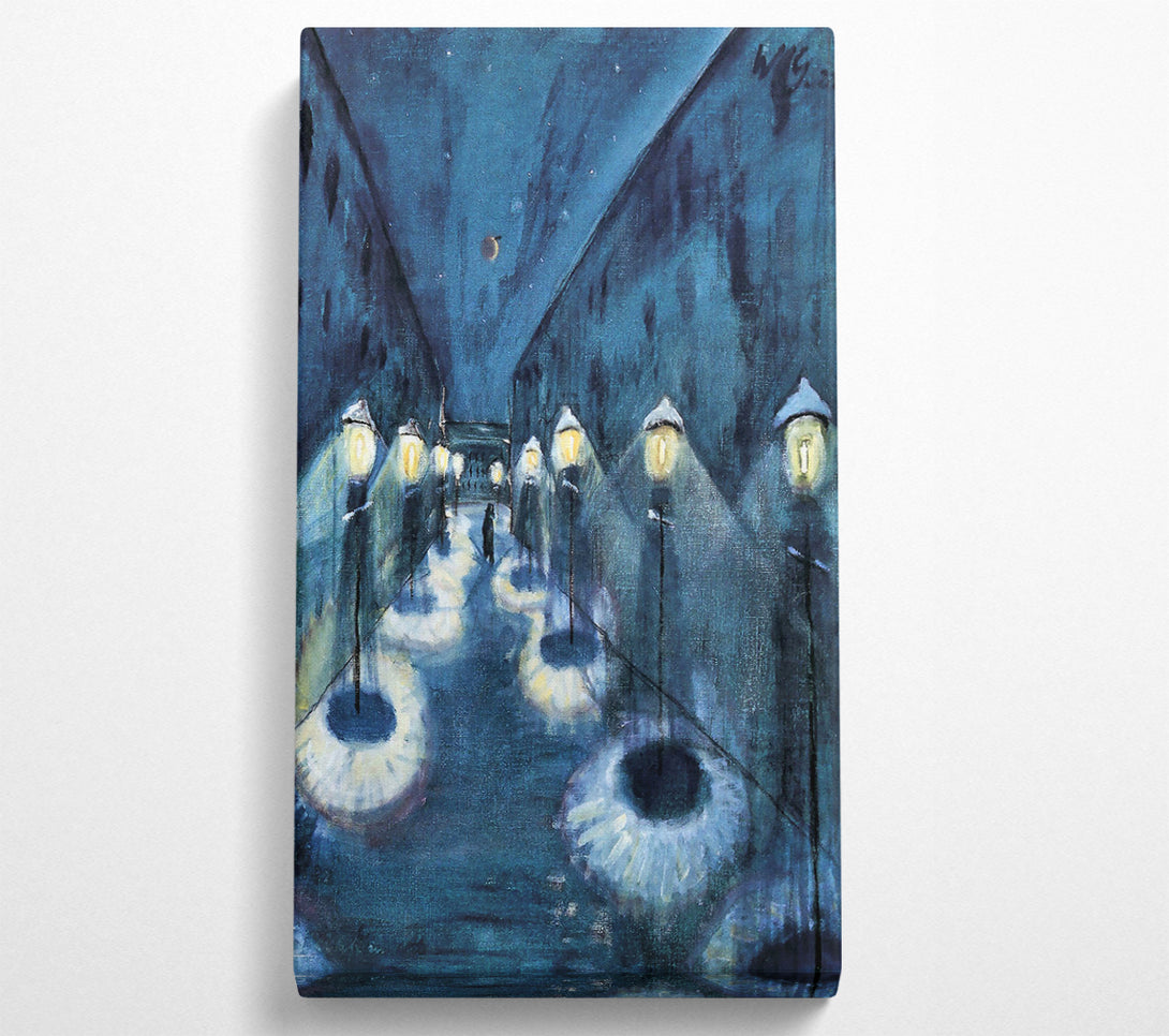  A Canvas Print of Walter Gramatte Night Road Canvas Wall Art