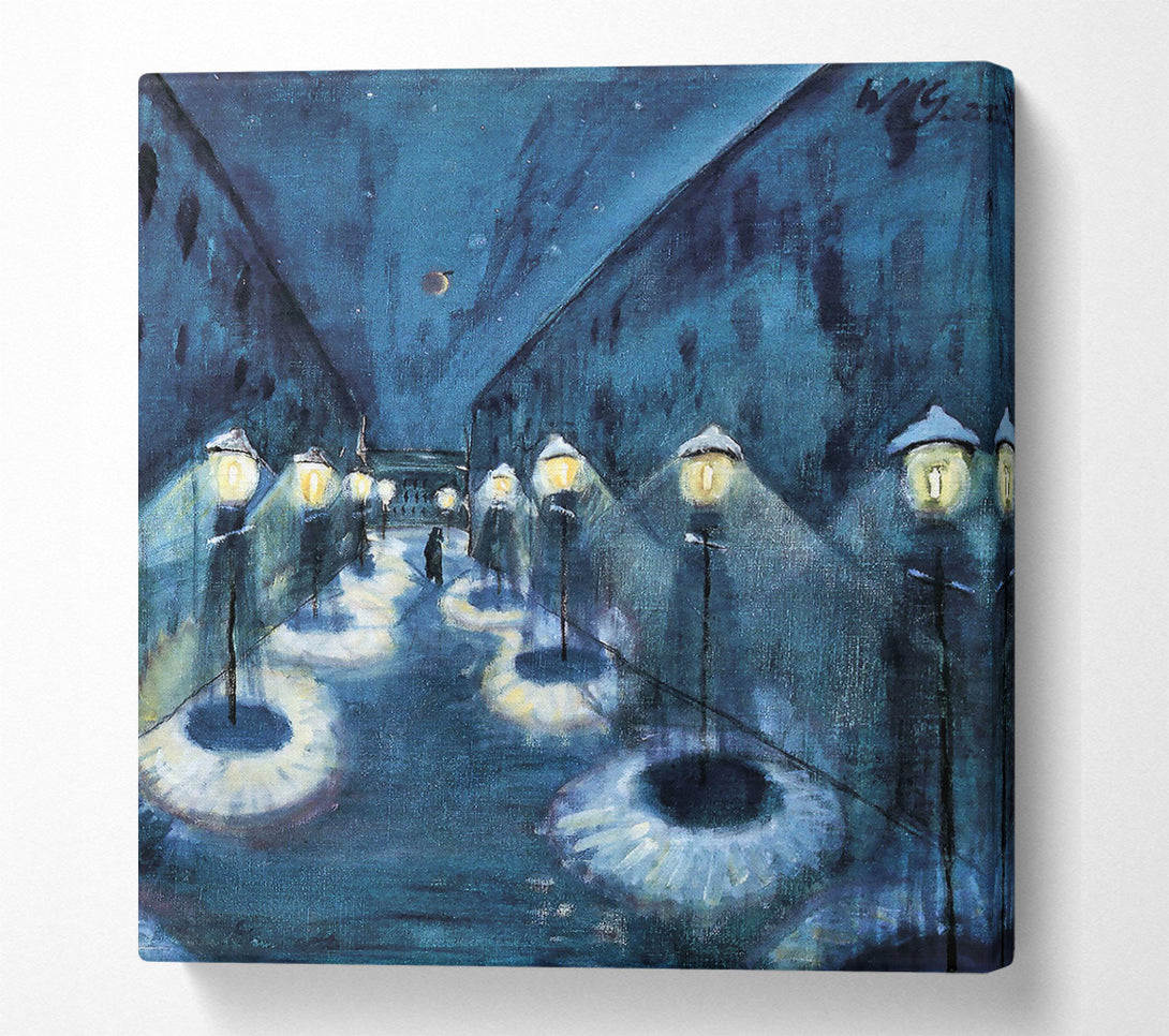  A Canvas Print of Walter Gramatte Night Road Canvas Wall Art