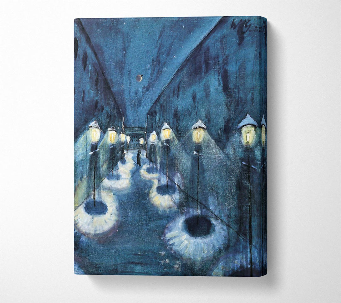  A Canvas Print of Walter Gramatte Night Road Canvas Wall Art