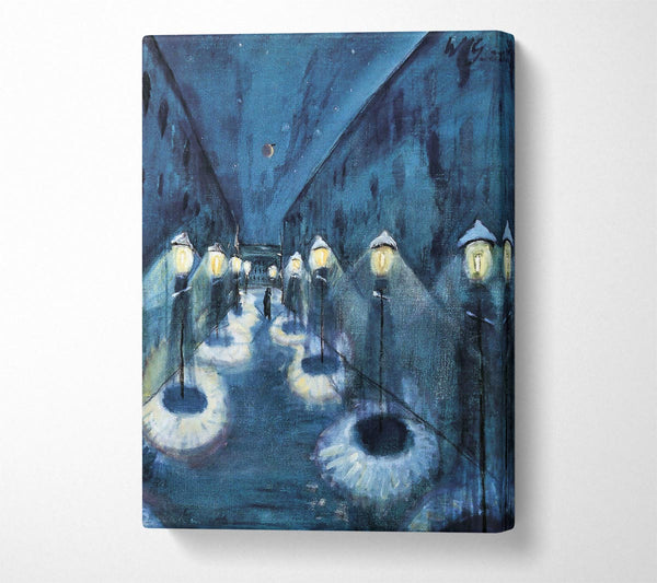  A Canvas Print of Walter Gramatte Night Road Canvas Wall Art