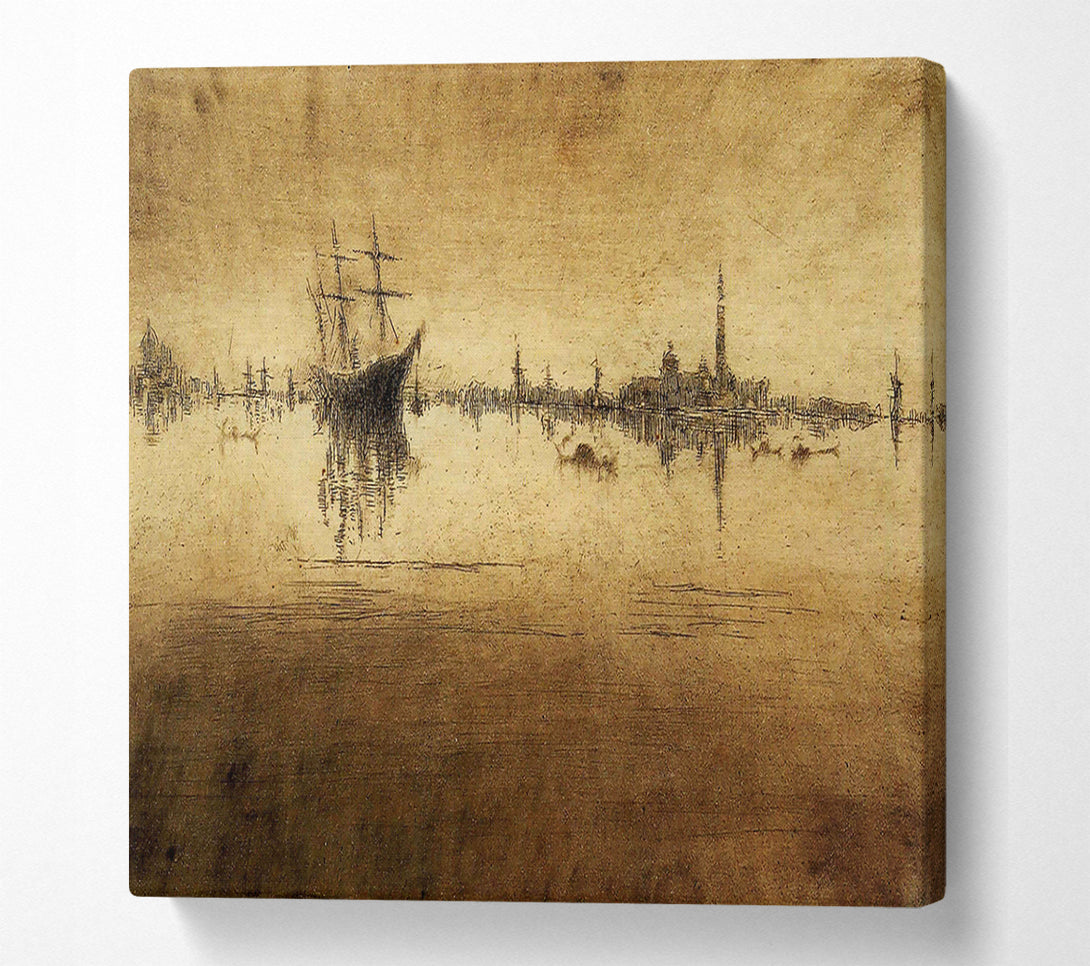  A Canvas Print of Whistler Nocturne 2 Canvas Wall Art