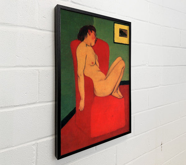 Felix Vallotton Nude In A Red Armchair