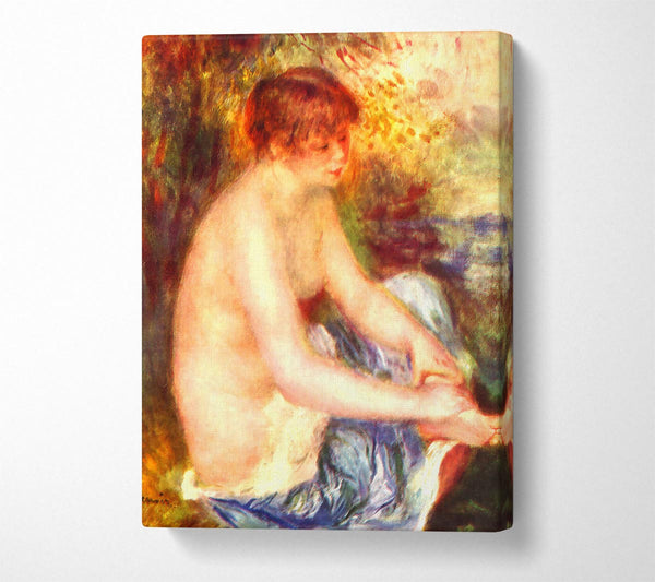  A Canvas Print of Renoir Nude In Blue Canvas Wall Art