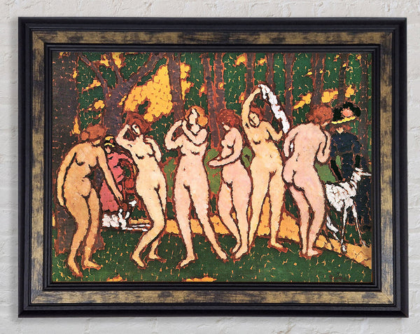 Joseph Rippl-Ronai Nudes In The Park Framed Print