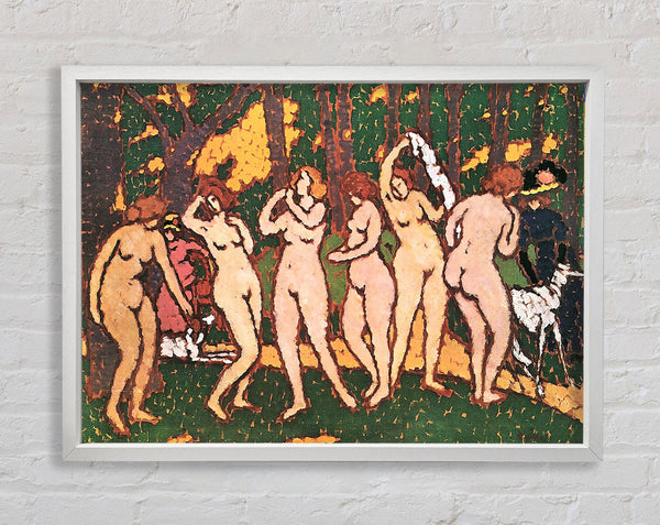 Joseph Rippl-Ronai Nudes In The Park Framed Print