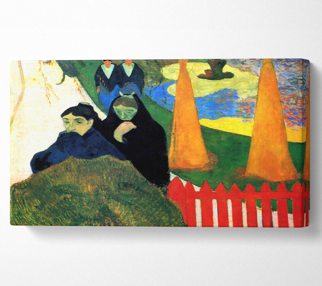  A Canvas Print of Gauguin Old Maids In A Winter Garden Arles Canvas Print