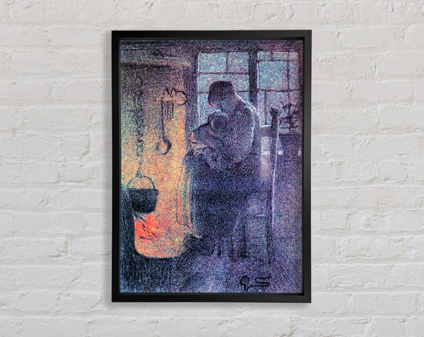 Segantini Orphans Framed Print