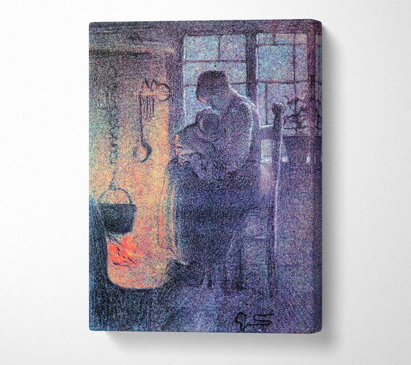  A Canvas Print of Segantini Orphans Canvas Art