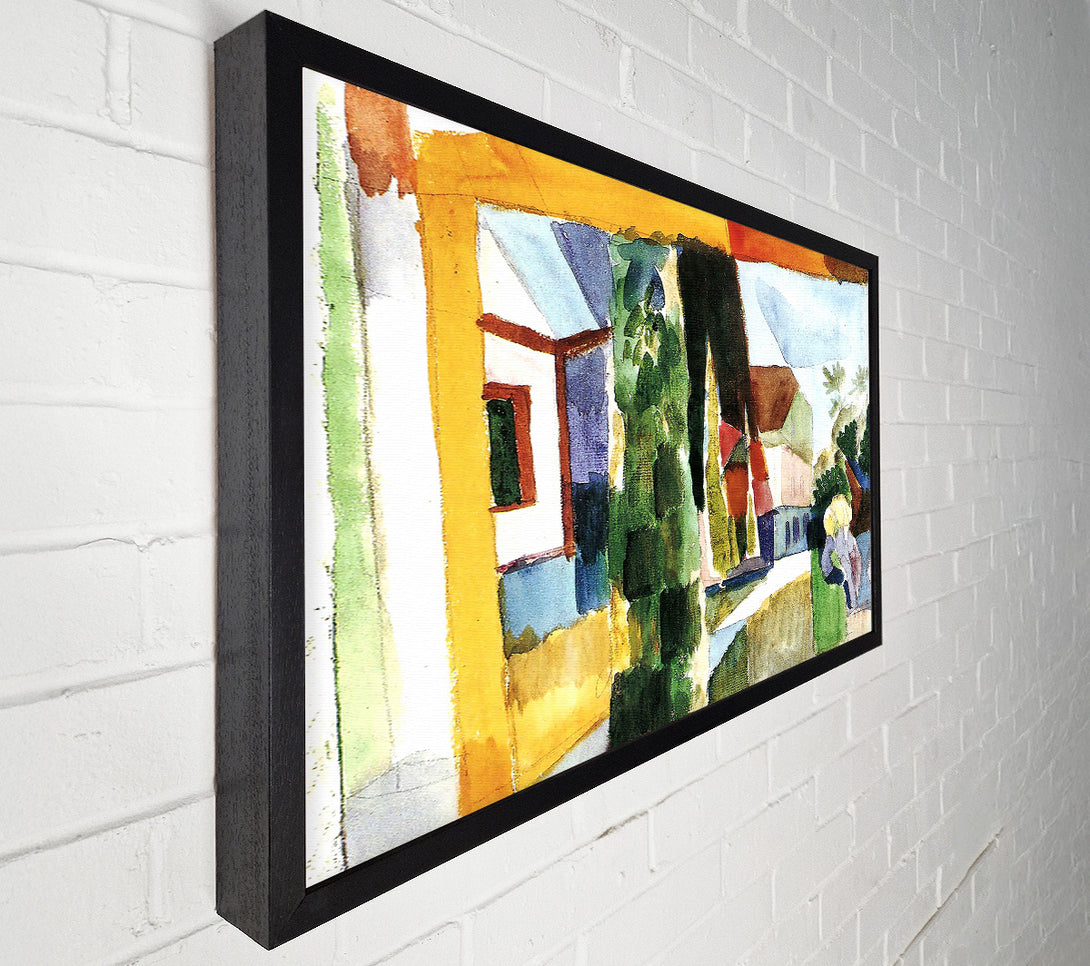  A Canvas Print of August Macke Our Garden On The Lake 5 Canvas Print