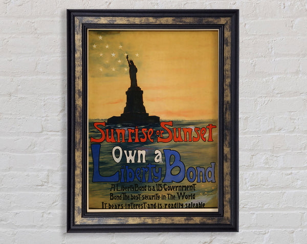 Own A Liberty Bond Framed Print