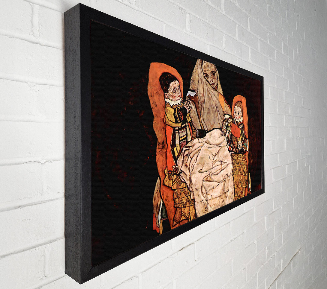  A Canvas Print of Schiele Parent With Two Children The Mother Canvas Art