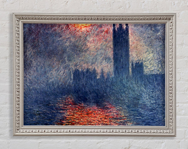 Monet Parliament In London Framed Print