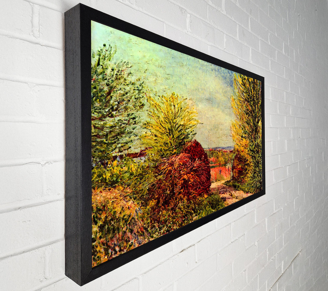  A Canvas Print of Sisley Path In Veneux Nadon In Spring Canvas Wall Art