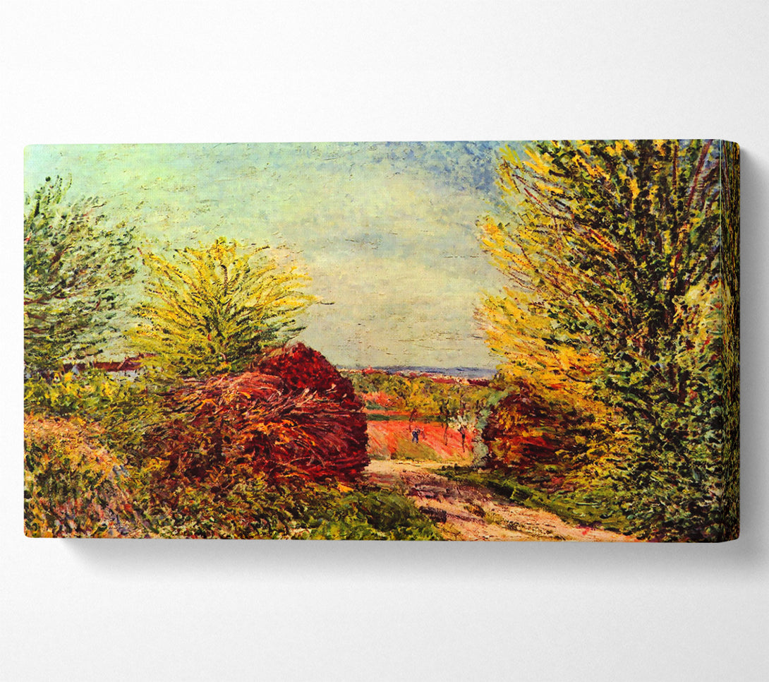  A Canvas Print of Sisley Path In Veneux Nadon In Spring Canvas Wall Art