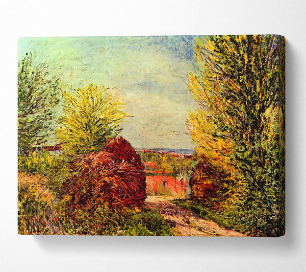  A Canvas Print of Sisley Path In Veneux Nadon In Spring Canvas Wall Art