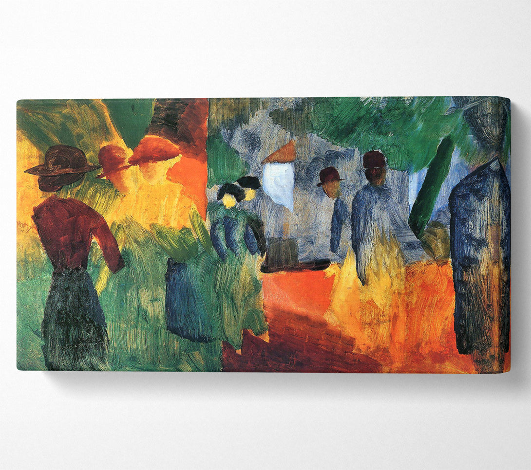  A Canvas Print of August Macke People In The Park Canvas Art