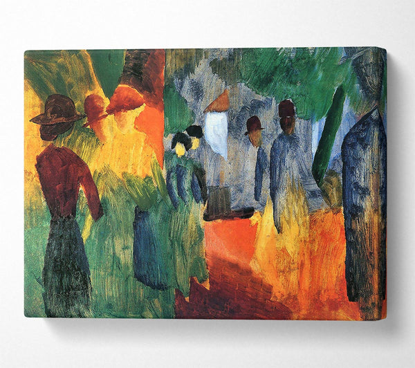  A Canvas Print of August Macke People In The Park Canvas Art