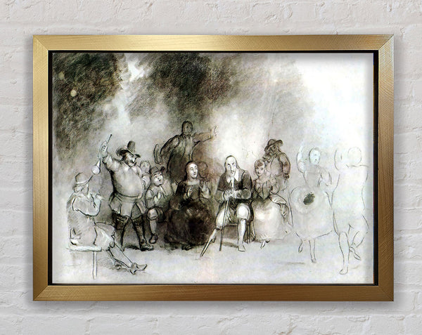 Asher Brown Durand und Peter Stuyvesant bei einer Tanzveranstaltung