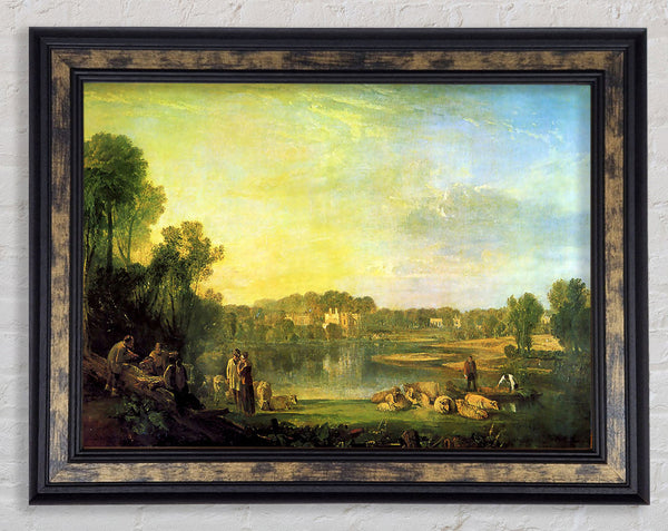 Joseph Mallord Turner Popes Villa At Twickenham Framed Print